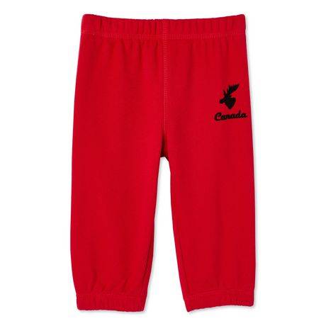 Canadiana Infants'' Gender Inclusive Jogger (Color: Red, Size: Baby 0-3 Months)