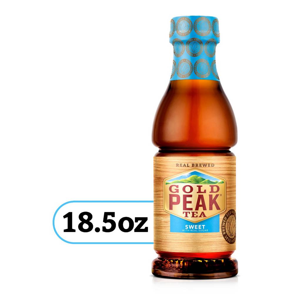 Gold Peak Sweetened Black Tea Bottle, 12/18.5 fl oz (1X12|1 Unit per Case)