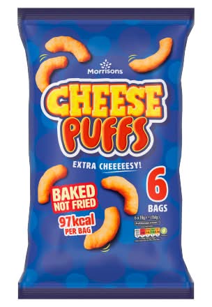 Morrisons Cheese Puffs (6 x 19g)