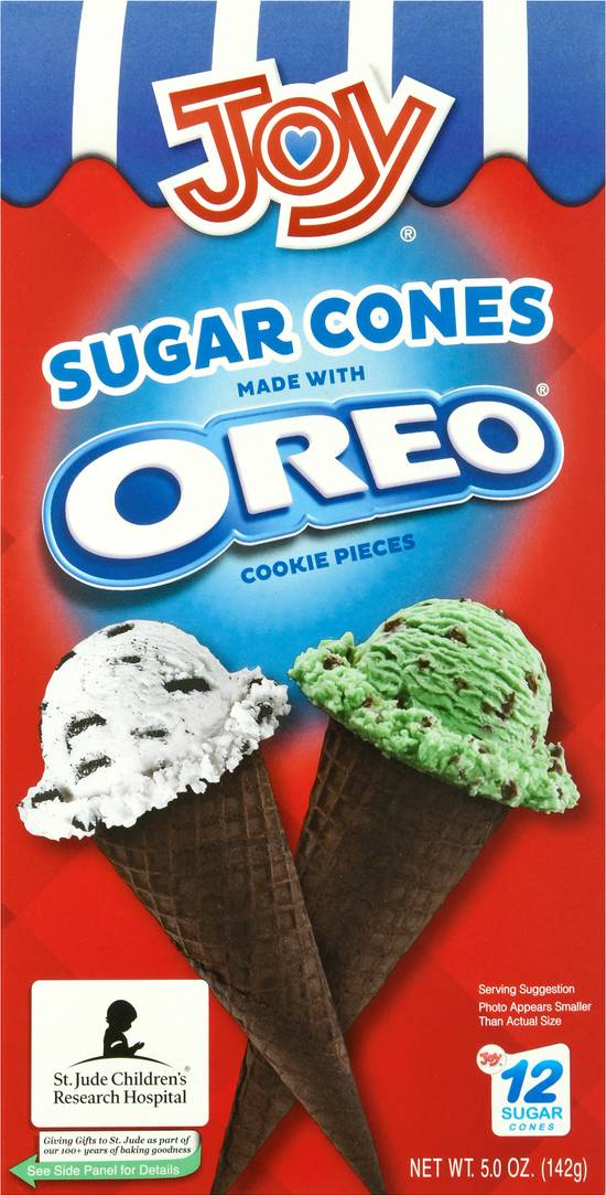 Joy Sugar Cones Made With Oreo Cookie Pieces