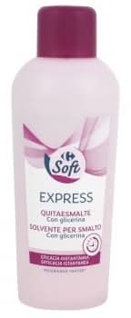 Quitaesmalte con glicerina express Carrefour 200 ml.