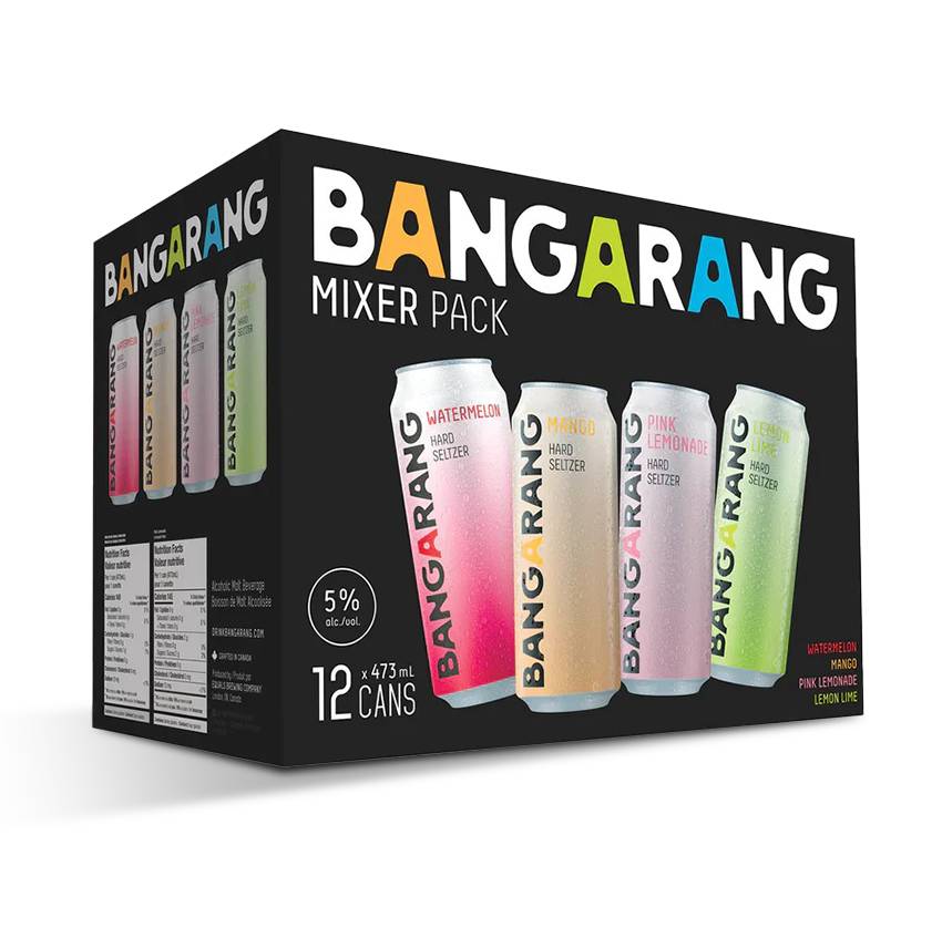 Bangarang Hard Seltzer - Mixer Pack  (12 Cans, 473ml)