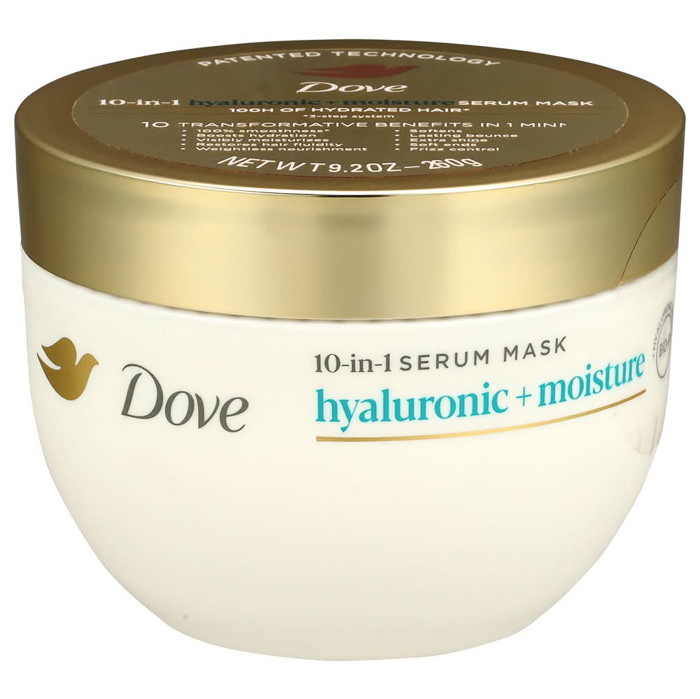 Dove 10-In-1 Hyaluronic & Moisture Hydrating Hair Mask (9.2 fl oz)