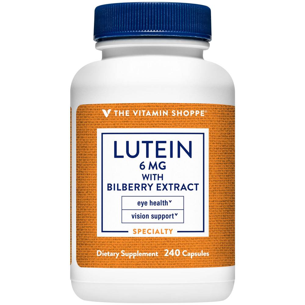 Lutein With Bilberry - Supports Vision & Eye Health (240 Capsules)