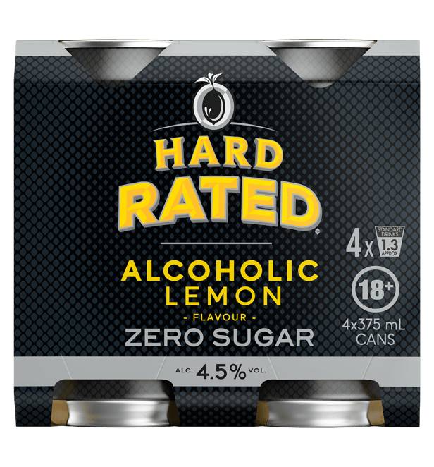Hard Rated Zero Sugar Can 4x375ml