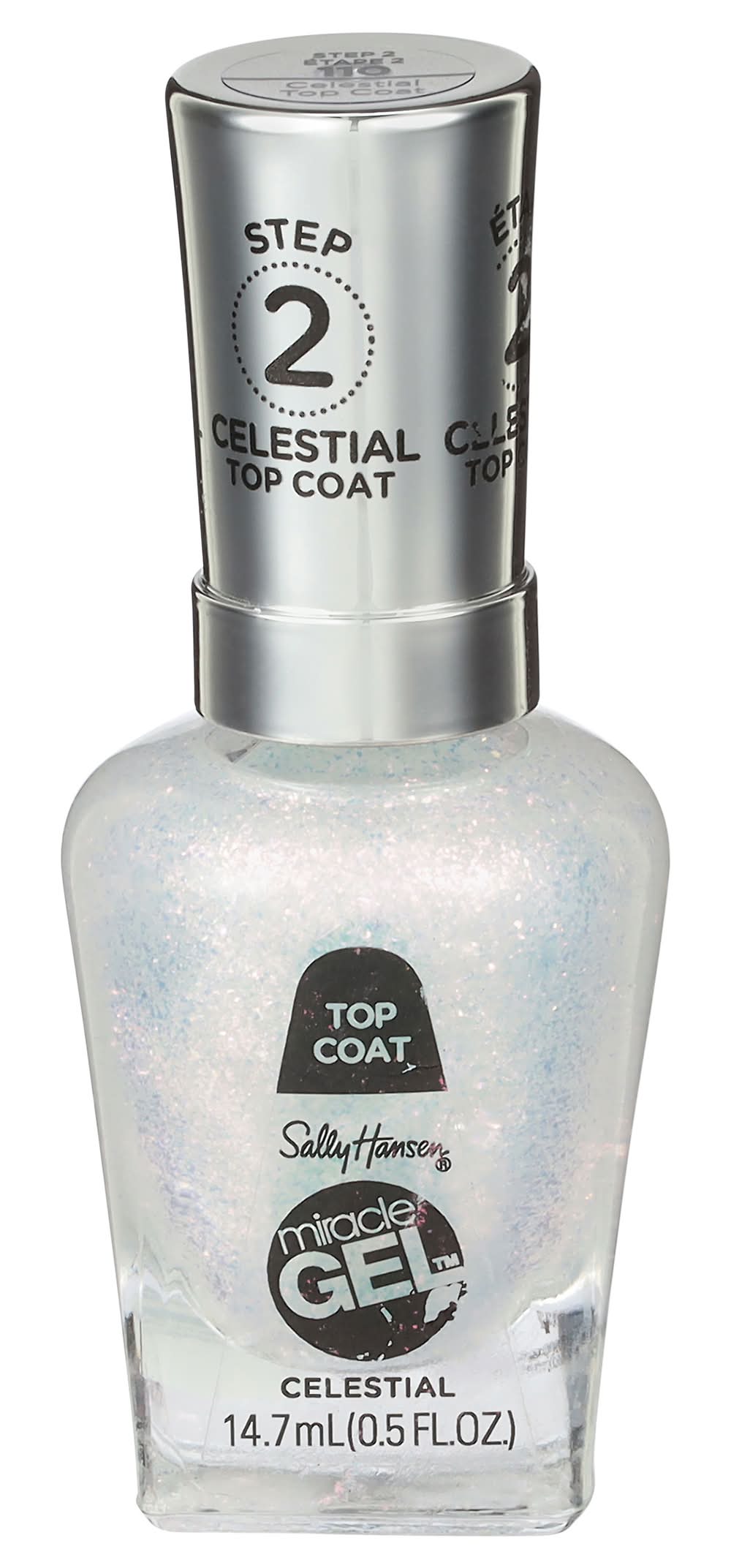 Sally Hansen Miracle Gel Top Coat Nail Color, Celestial (0.5 fl oz)
