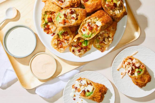 CATERING AVOCADO CLUB EGG ROLLS