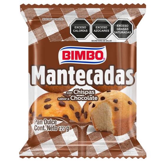 Bimbo Mantecadas Chispas Chocolate 127g