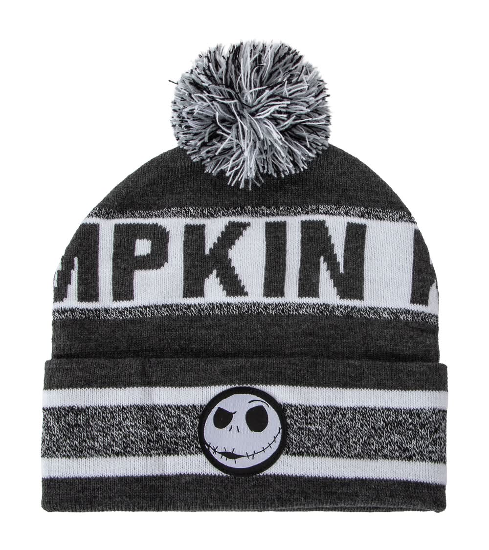 Licensed Beanie With Pompoms Nightmare Before Christmas