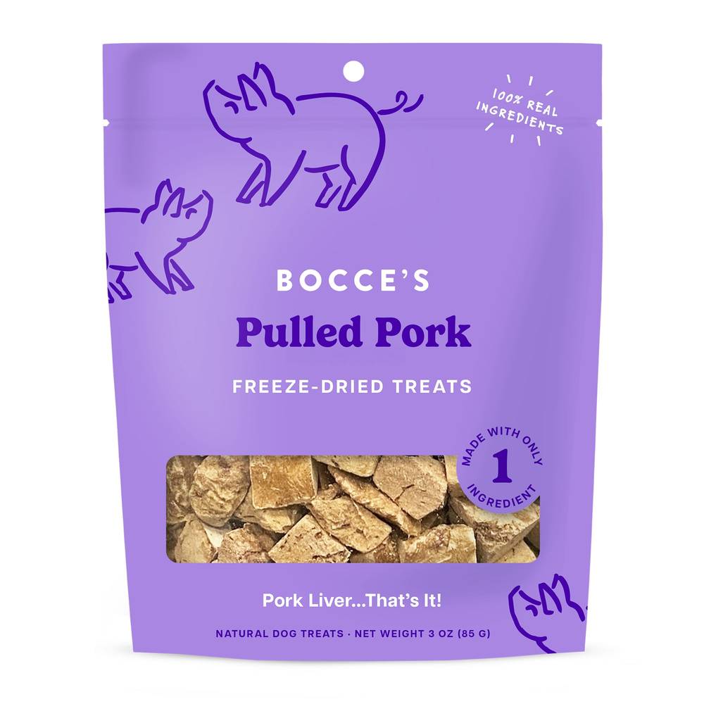 Bocce's Bakery Freeze Dried Treat (pork liver sausage)