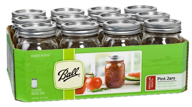 Jarden Home Brands - Ball Regular Mouth Mason Jar - 12/16 oz (1X12|Case of 1)