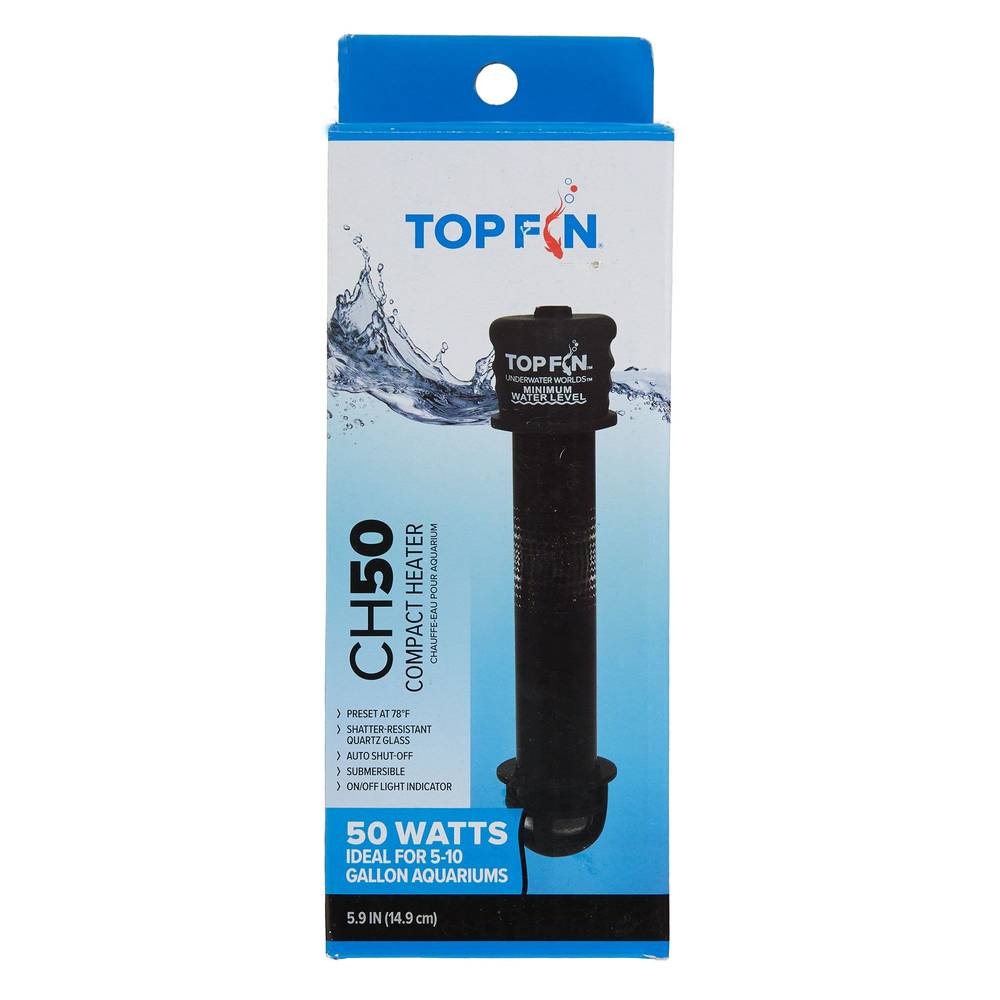 Top Fin Ch50 Compact Aquarium Heater (5.9 inch)