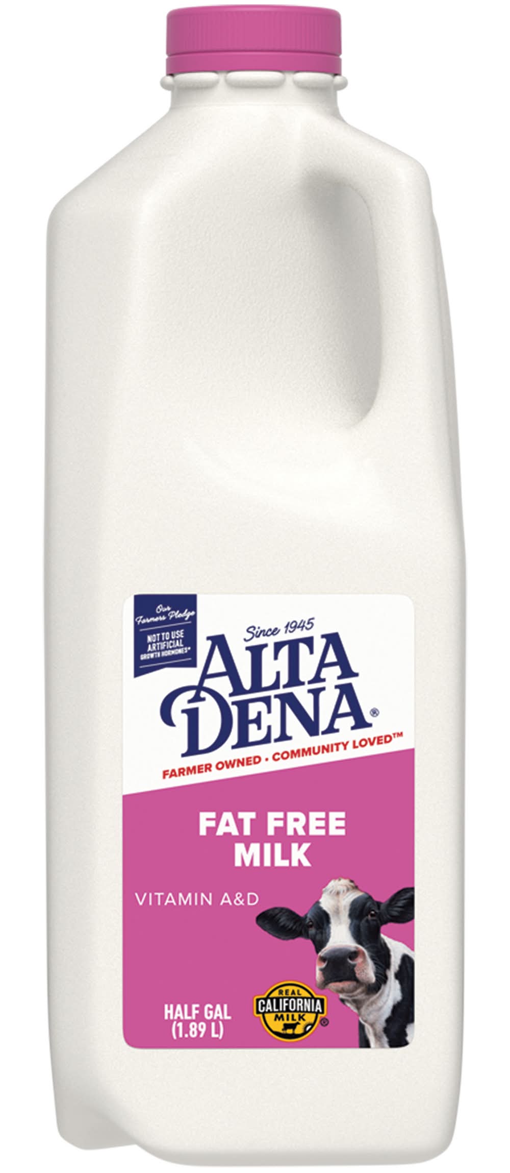 Alta Dena Fat Free Milk With Vitamin a & D (0.5 gal)