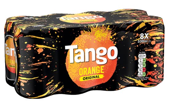 Tango Orange, Original Soft Drink (8 x 330ml)