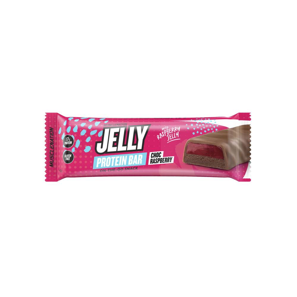 Muscle Nation Choc Raspberry Jelly Protein Bar 