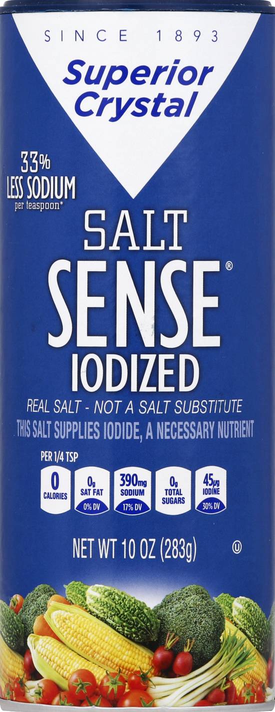 Superior Salt Sense Iodized, Salt, Spices & Seasonings