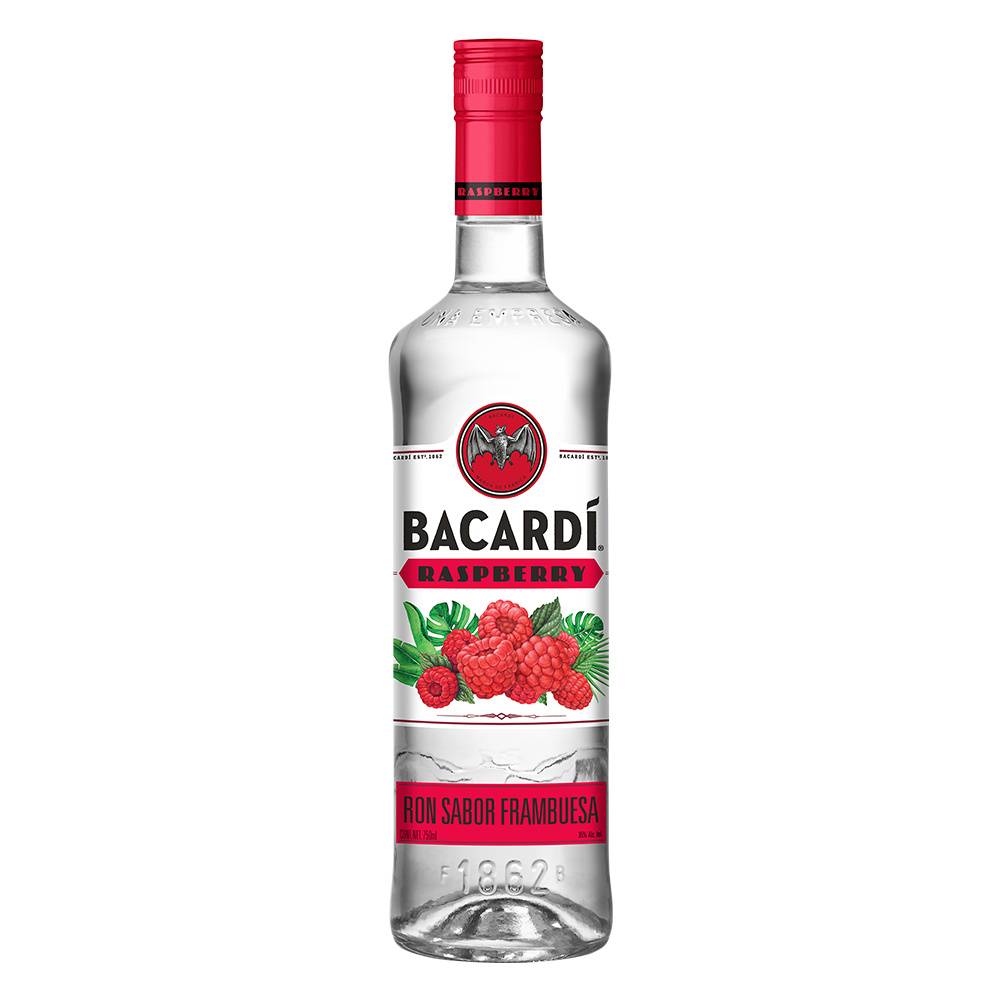 Bacardí ron (750 ml) (frambuesa)