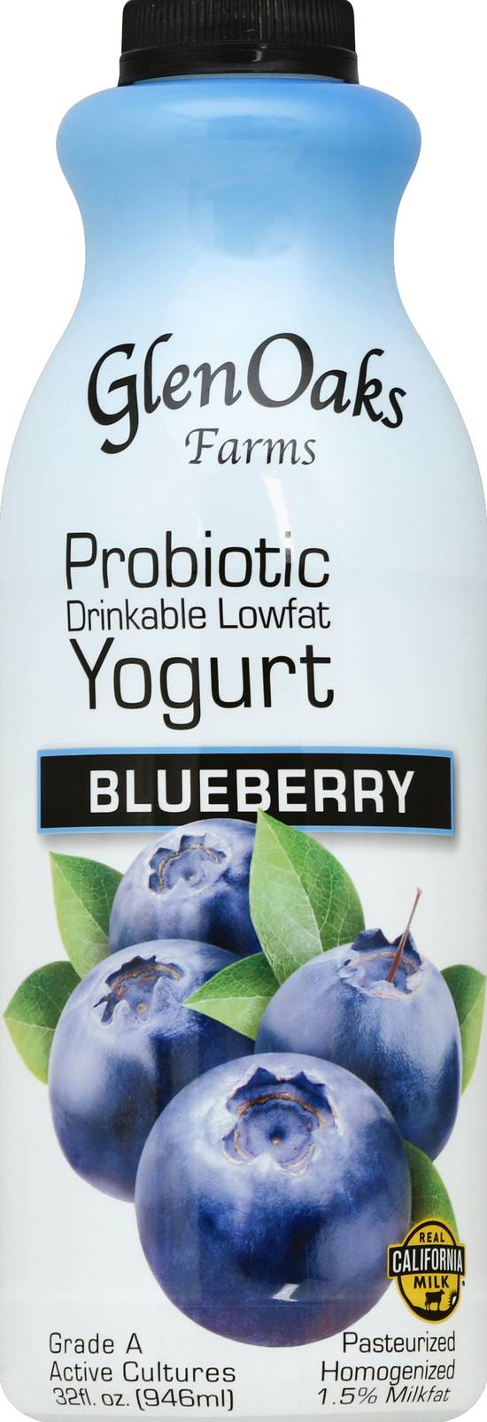 Glen Oaks Farms Probiotic Drinkable Yogurt Glen Oaks Farms Blueberry Probiotic Drinkable Low Fat Yogurt | Delivery