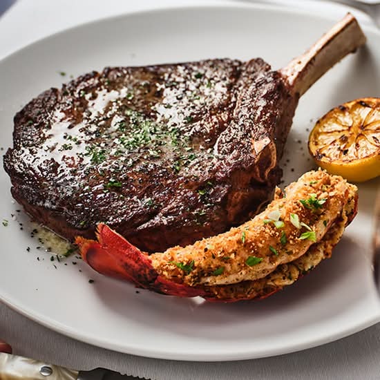 BI Ribeye & Crab Stuffed Lobster