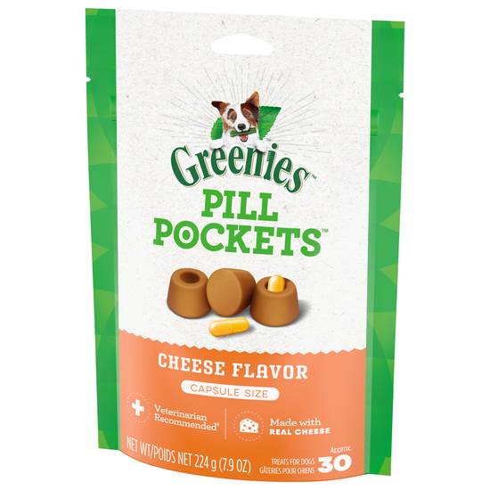 Greenies Pill Pockets Cheese Flavor Treats For Dogs Capsule Size