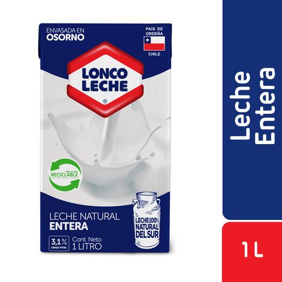 Loncoleche leche entera natural (caja 1 l)
