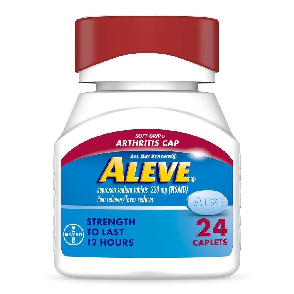 Aleve Pain Relief Naproxen Sodium Caplets With Easy Open Arthritis Cap (0.01 oz)