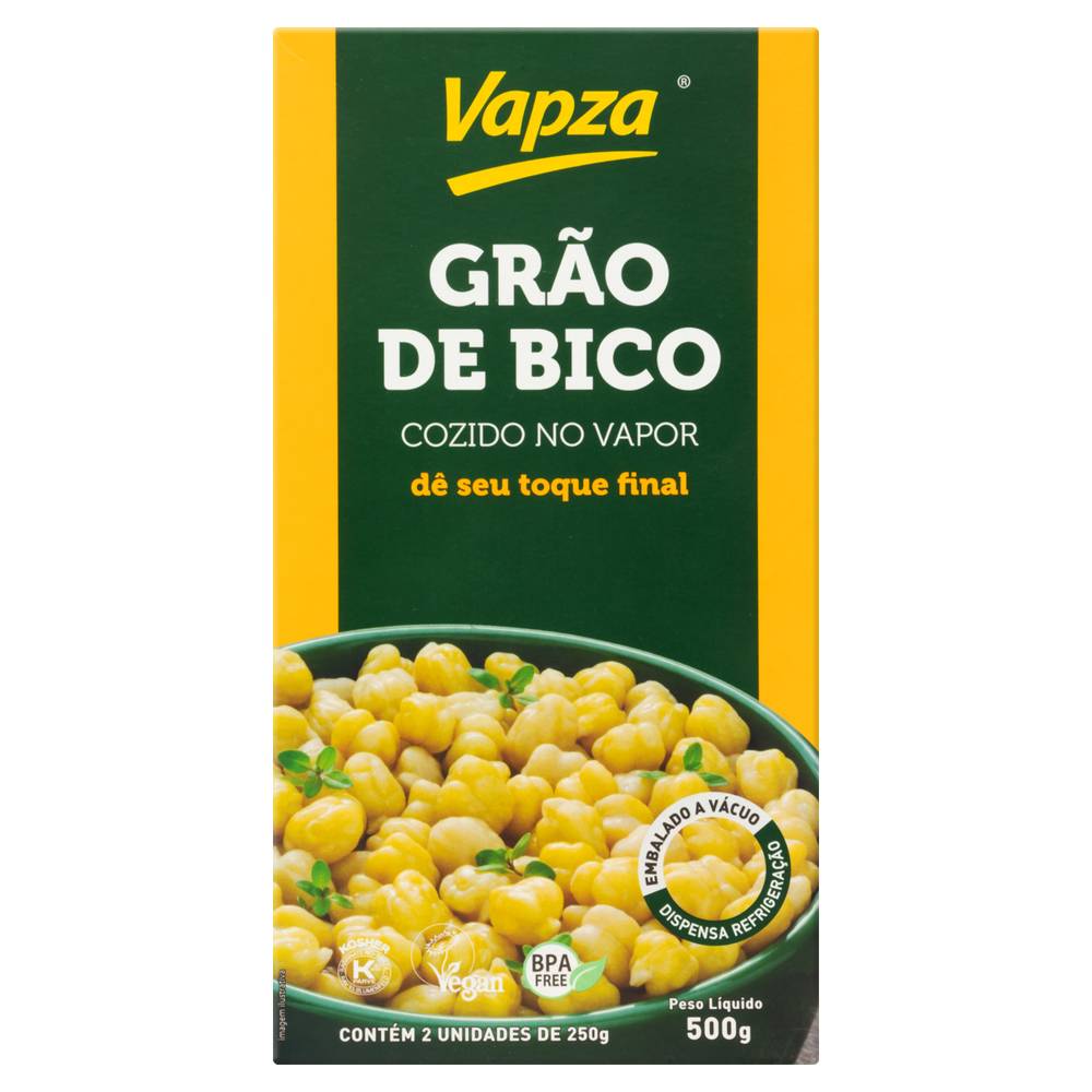 Vapza · Grão de bico cozido no vapor (500 g)