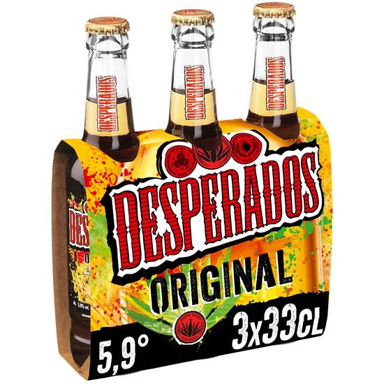 Desperados - -Bière aromatisée à spiritueux (3 pièces, 330 ml) (agave)