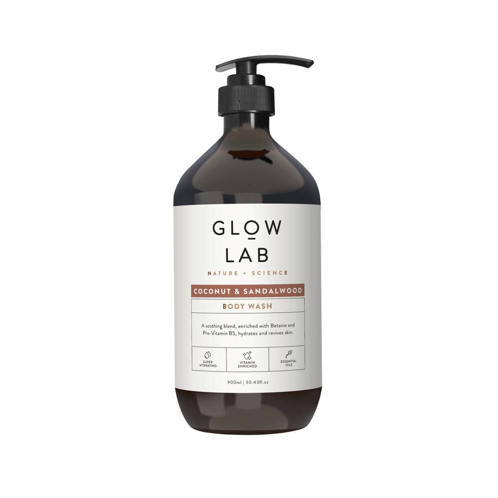 Glow Lab Coconut & Sandalwood Body Wash 900ml