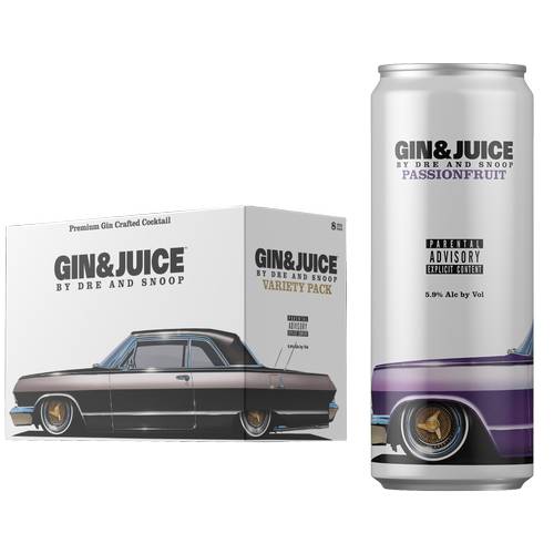 Gin & Juice Dre & Snoop Variety pack Beer, Assorted (8 x 12 fl oz)