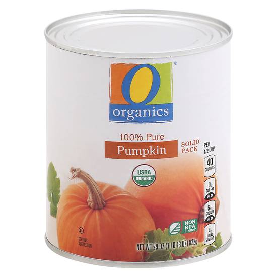 O Organics Organic Pumpkin Solid pack Pure 100 Percent (29 oz)