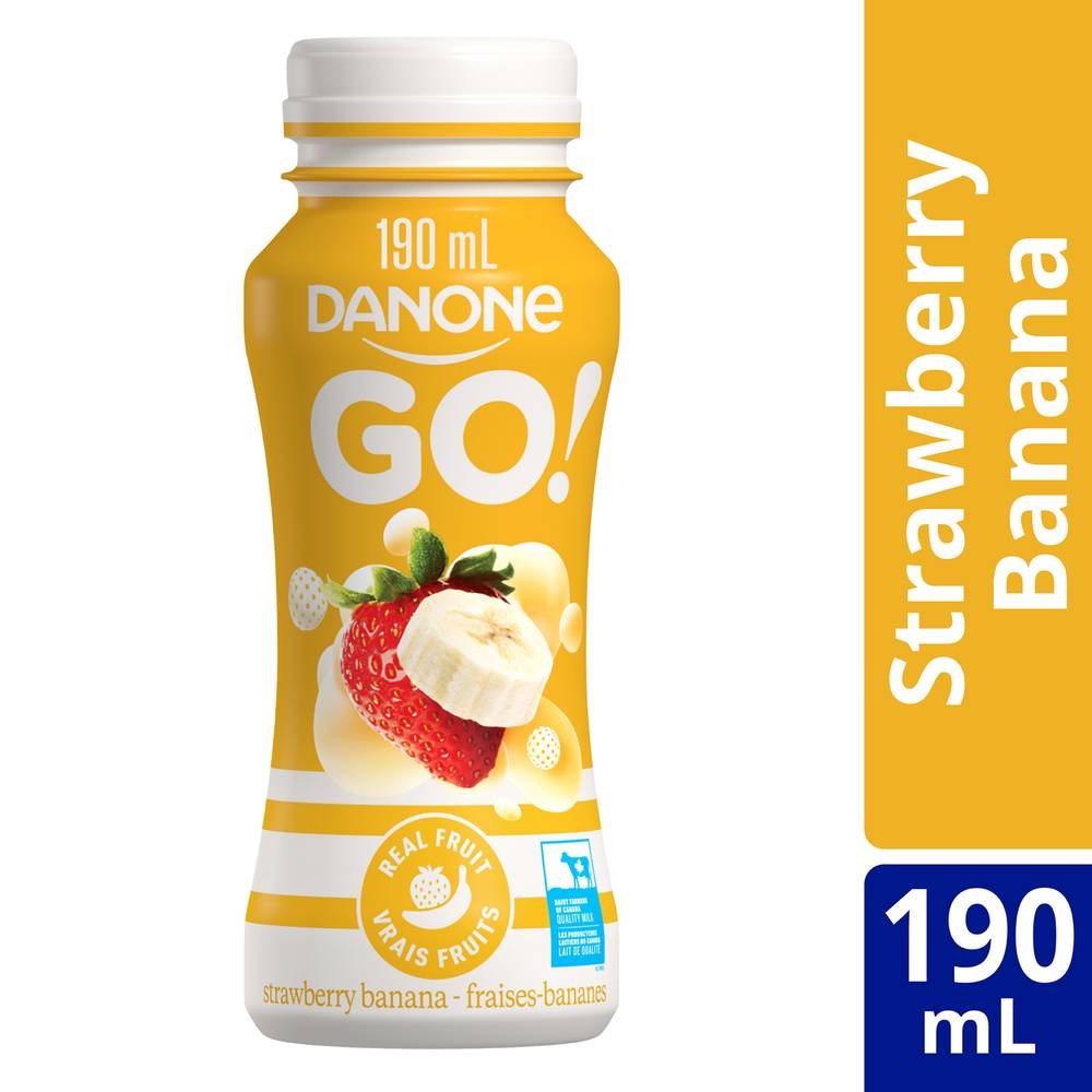 Danone Go! Strawberry Banana Drinkable Yogurt (190 ml)