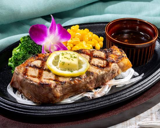 【単品】サーロインステーキ約200g（炭焼香醤油ソース） Sirloin Steak about 200g (Soy sauce with charcoal-grilled aroma)