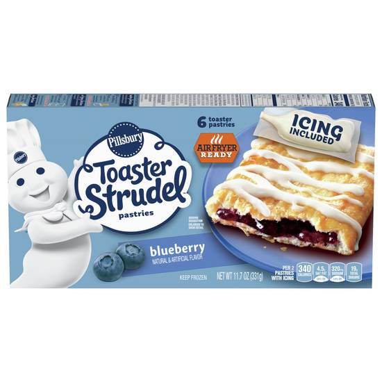 Pillsbury Blueberry Toaster Pastries With Icing (6 ct )