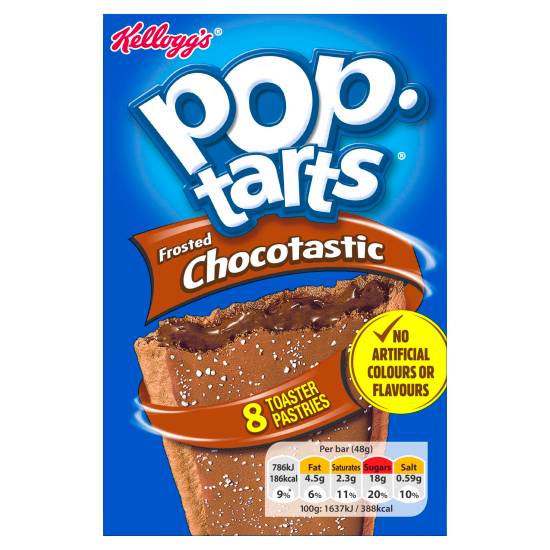 Kellogg's Pop Tarts Frosted Chocotastic Toaster Pastries 8 X 48g (384g)