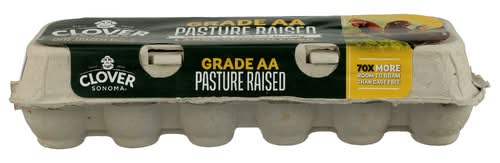 Clover Sonoma Large Grade Aa Pasture Raised Brown Eggs (12 ct)