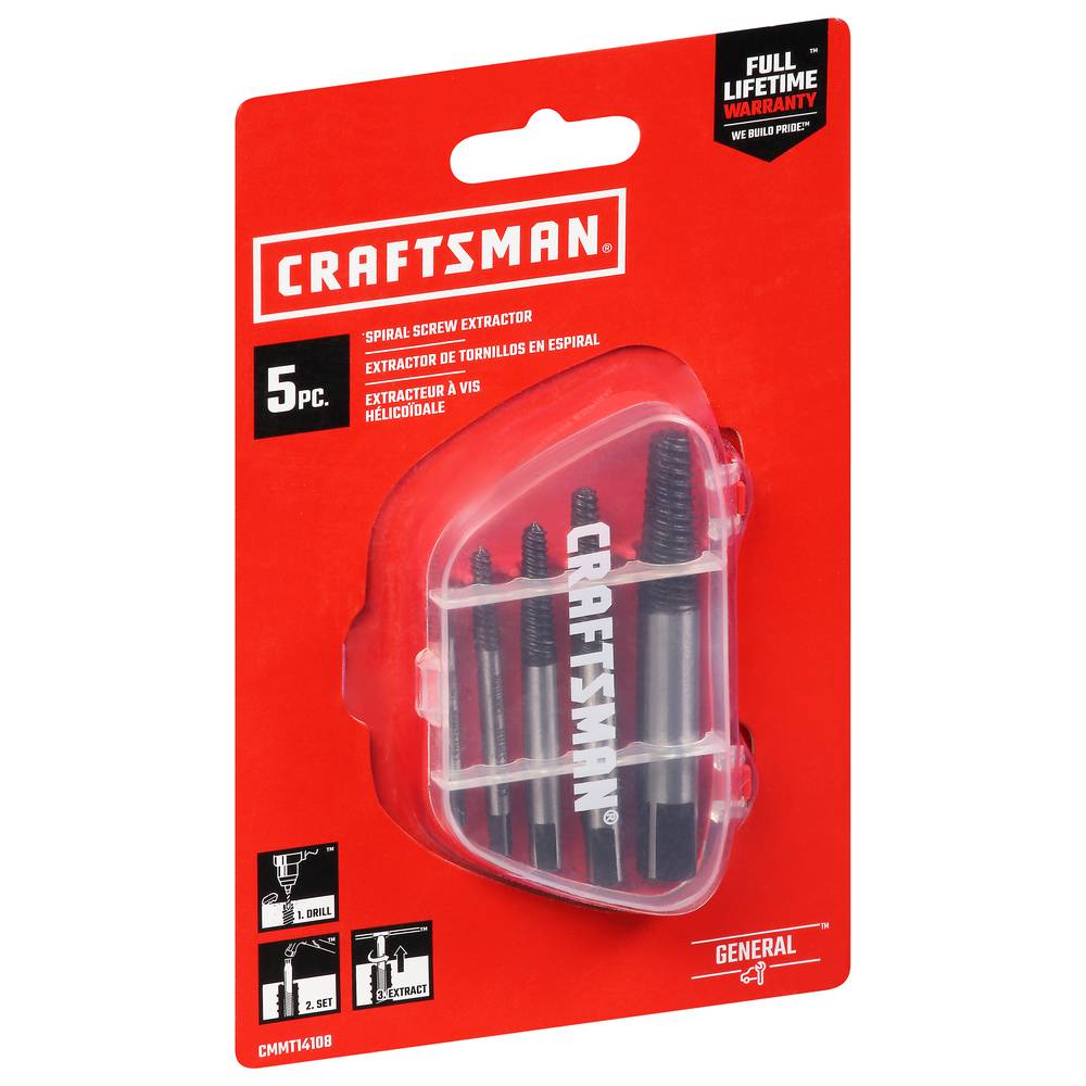 CRAFTSMAN General Spiral Screw Extractor Set