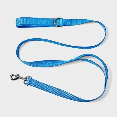 Boots & Barkley Comfort and Reflective Dog Leash, M/L, Blue