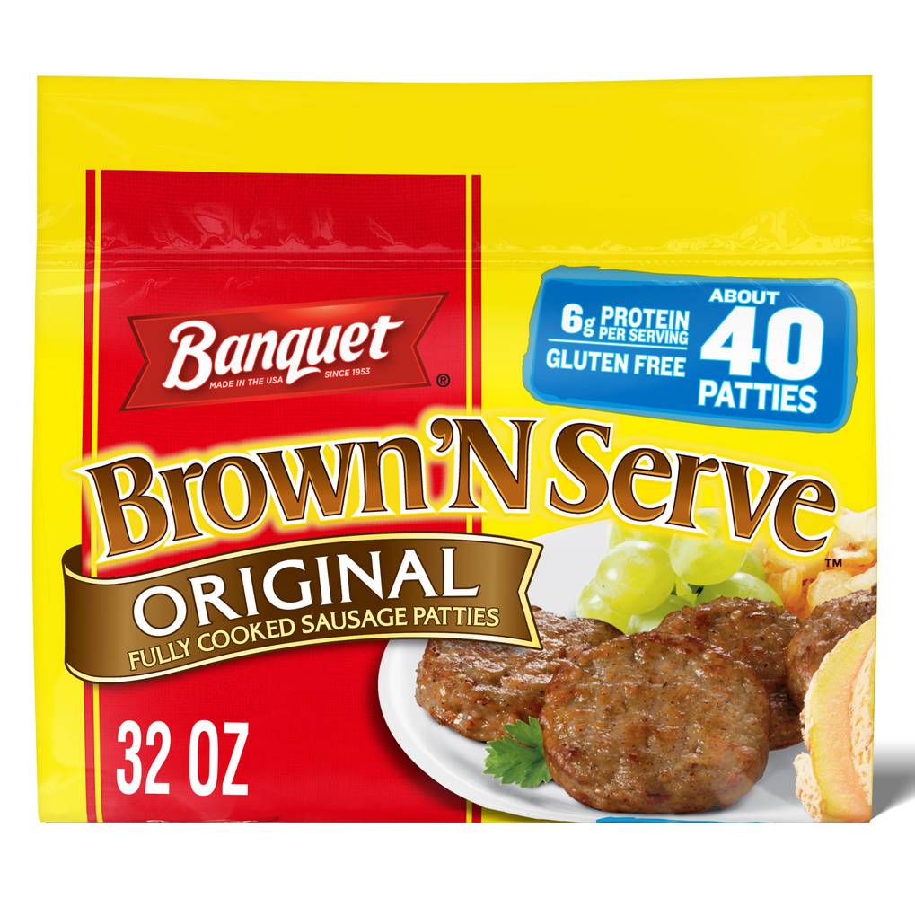 Banquet Brown N Serve Original Sausage Patties (2 lbs)