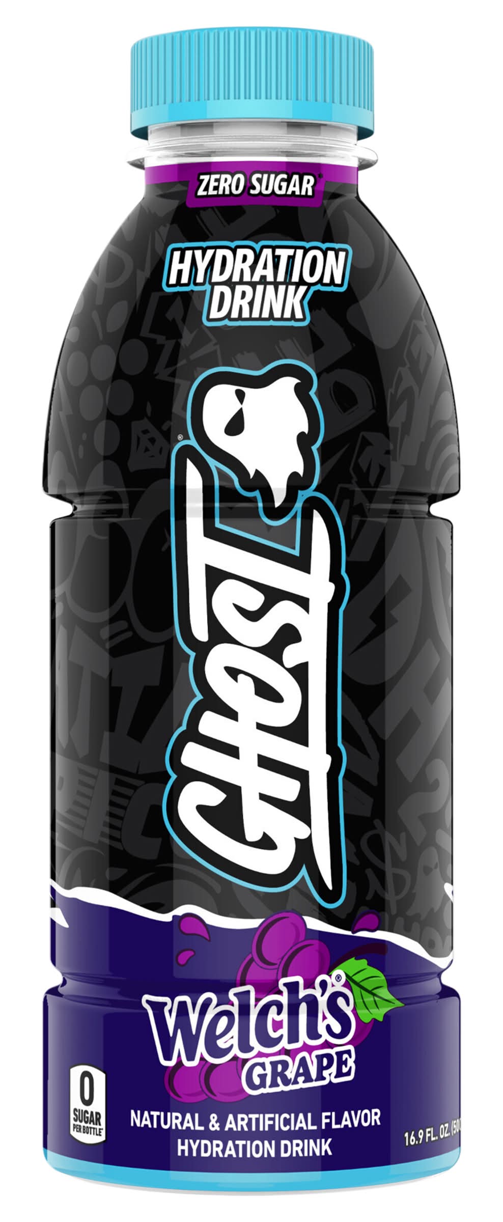 Ghost Zero Sugar Hydration Drink, Welch's Grape (16.9 fl oz)