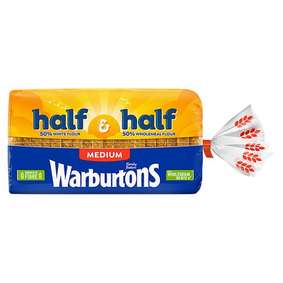 Warburtons Half and Half Medium 800g