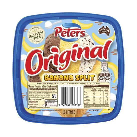 Peters Original Banana Split Ice Cream