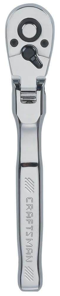 CRAFTSMAN 72 -Tooth 3/8-in Drive Full polish Handle Flexible Head Ratchet