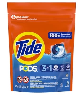 Tide Turbo Laundry Detergent Pods (775 g, 31 ct)