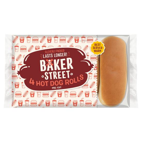 Baker Street Hot Dog Rolls (4 pack)