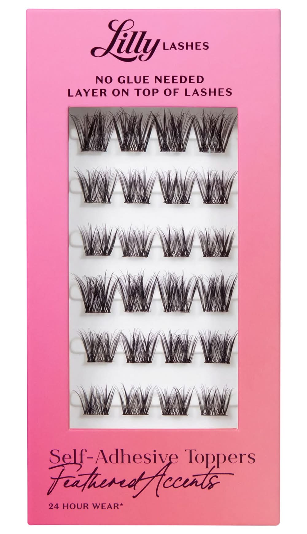 Lilly Lashes Self-Adhesive Lash Toppers Feathered Accents