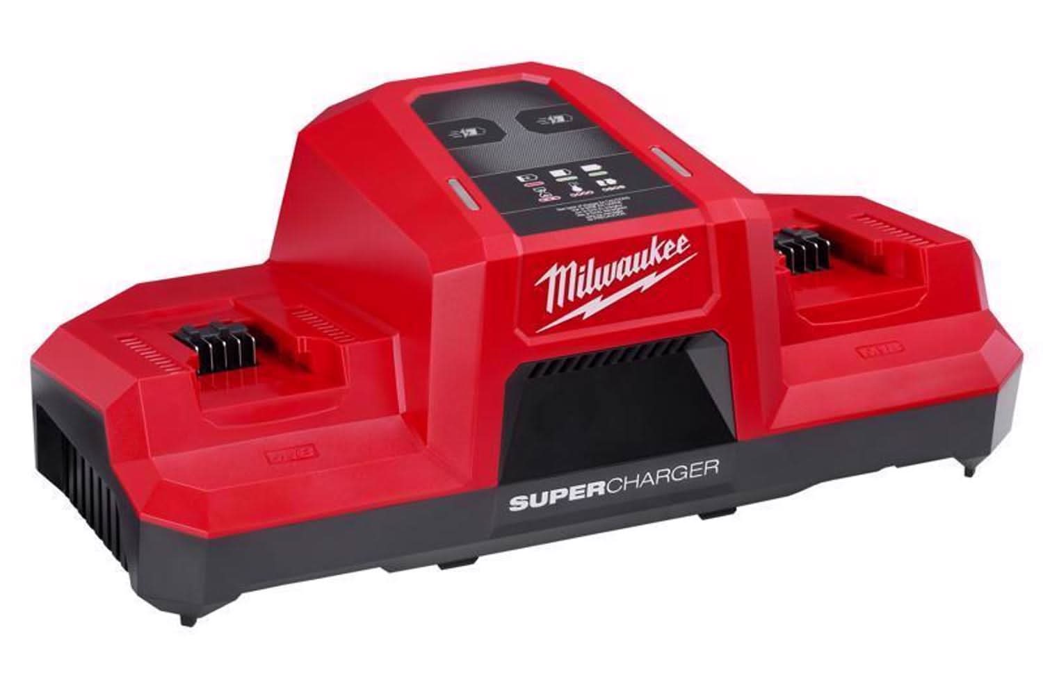 Milwaukee M18 Lithium-Ion Dual Bay Simultaneous Super Battery Charger 1 Pc