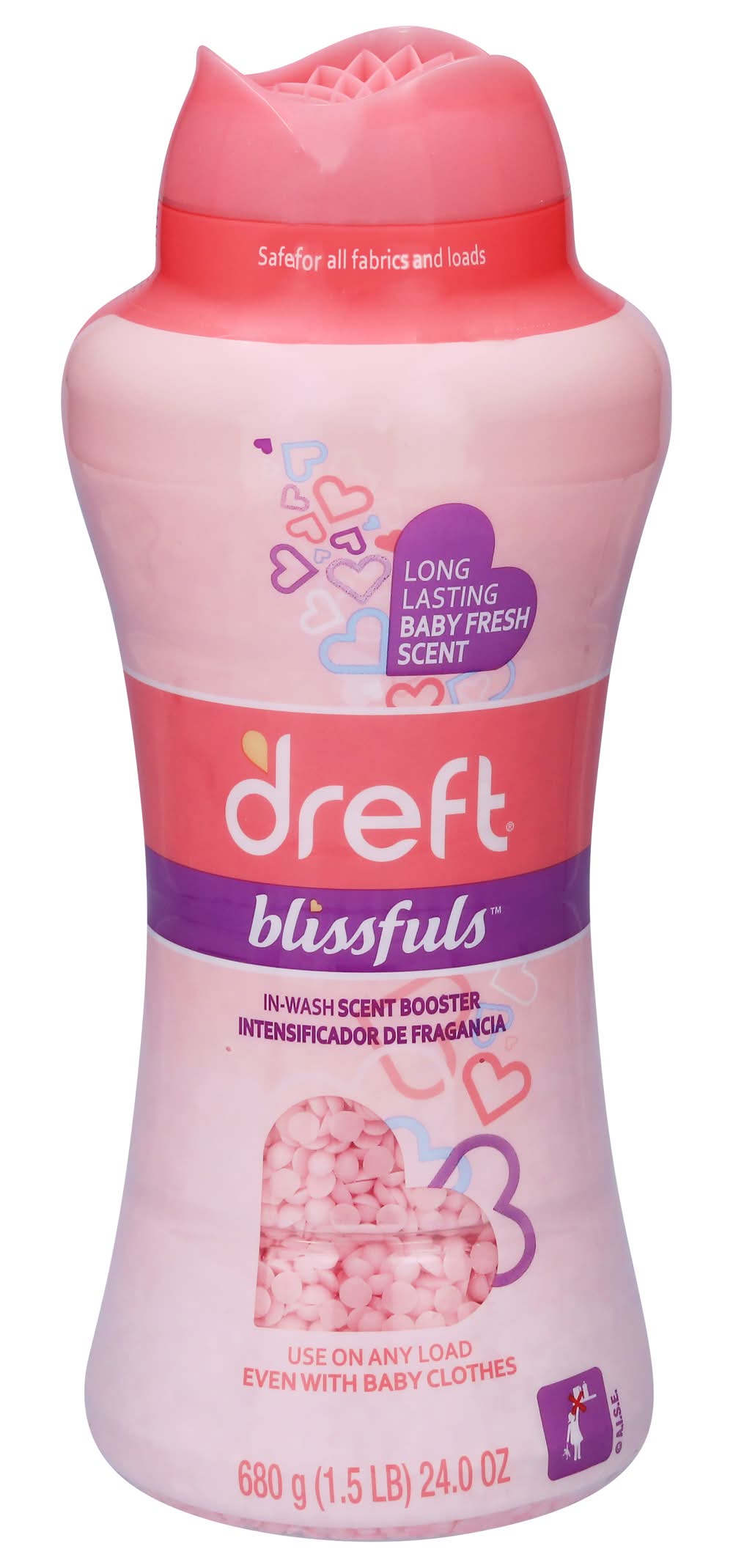 Dreft Blissfuls In-Wash Scent Booster Beads Baby Fresh Scent (24 oz)