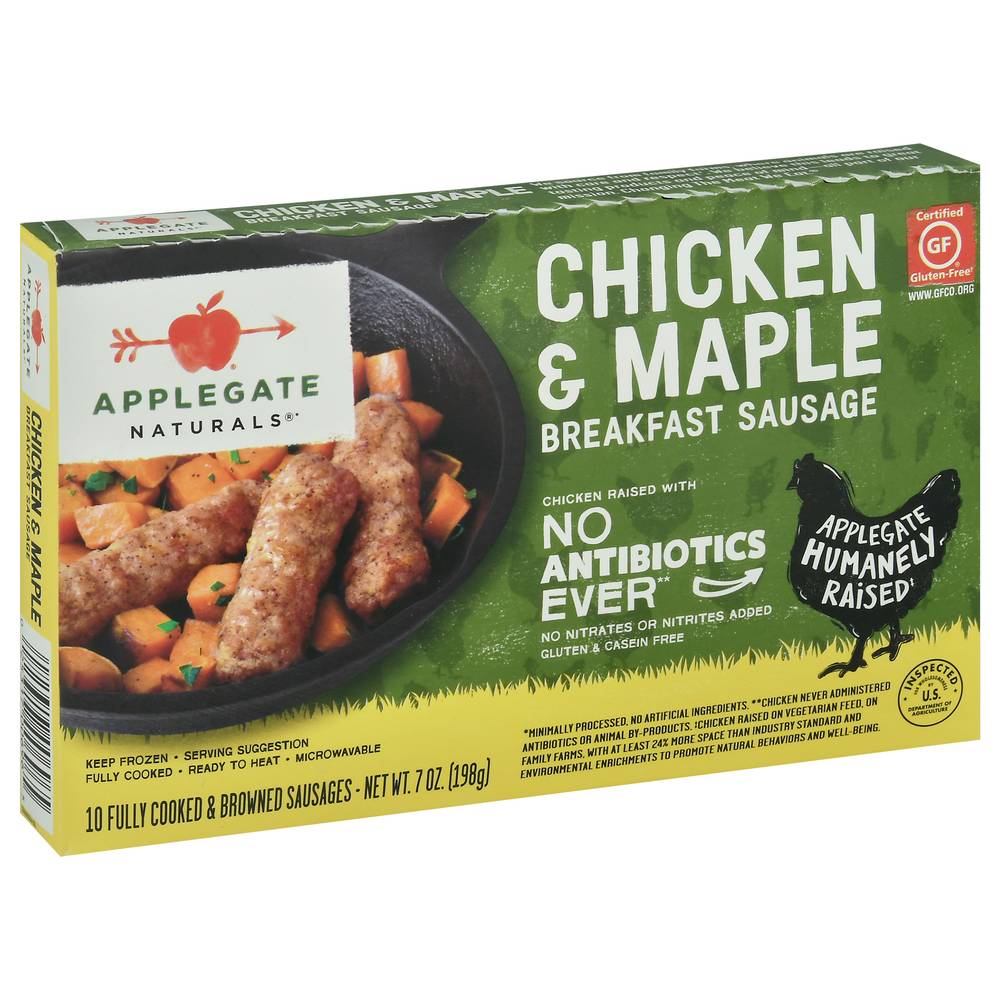 Applegate Chicken & Maple Breakfast Sausage (7 oz, 10 ct)