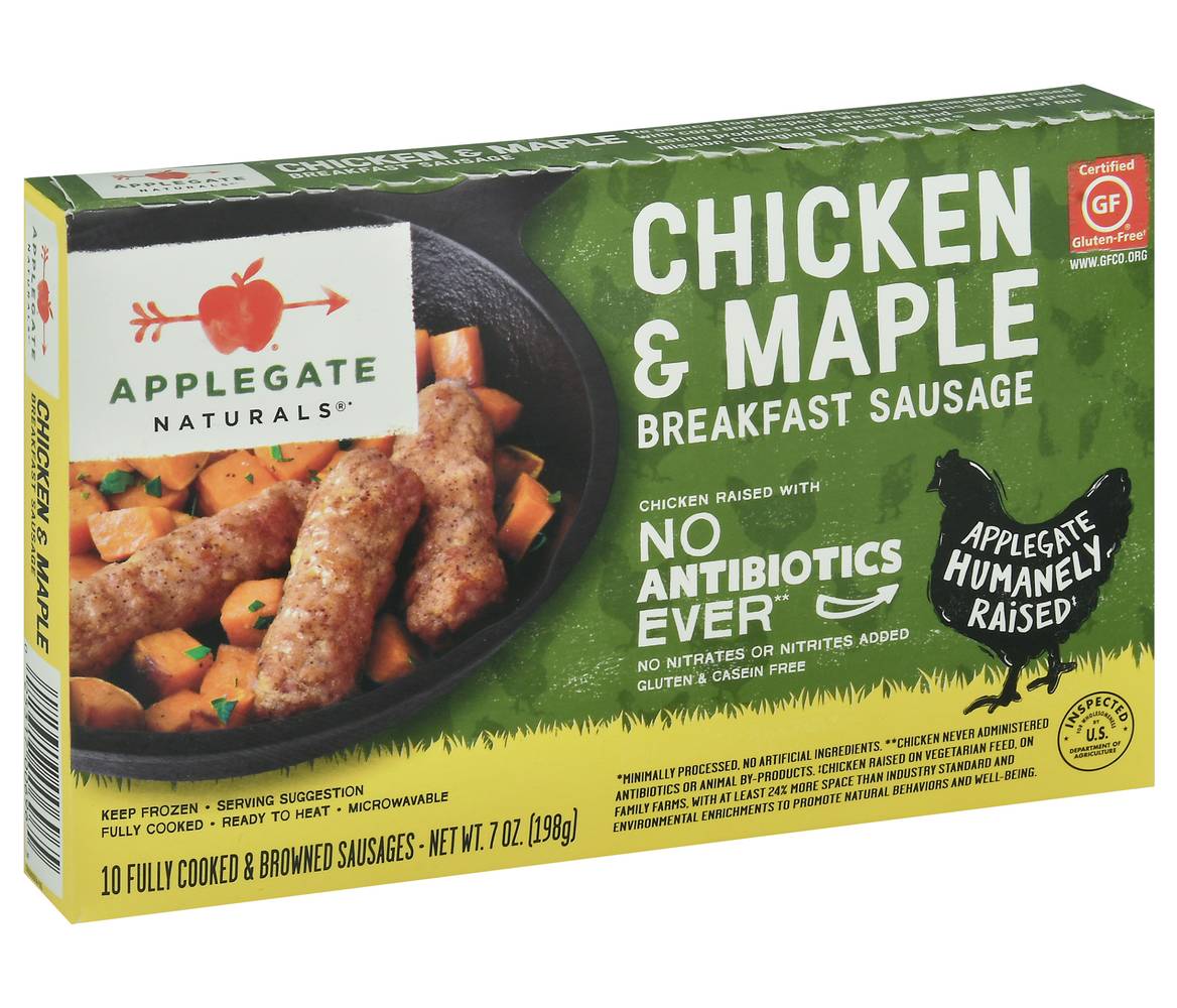 Applegate Chicken & Maple Breakfast Sausage (7 oz, 10 ct)